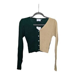 Daisy Street Color Blocked Button Up Top